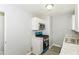 Cozy kitchen features a blue gas range and modern countertops at 4013 Priscilla Ave, Indianapolis, IN 46226