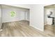 Open-concept living area with seamless flow into the updated kitchen at 4013 Priscilla Ave, Indianapolis, IN 46226