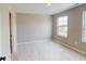 Bedroom features neutral carpet, a window that offers an abundance of natural light at 4075 Persian St, Greenwood, IN 46143