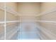 Spacious walk-in closet with metal shelving on all sides for organized storage at 4075 Persian St, Greenwood, IN 46143