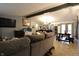 Open concept living space showcasing the seamless flow between living, dining, and kitchen areas at 4644 N Ritter Ave, Indianapolis, IN 46226