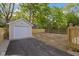 Backyard with an detached garage at 4725 Boulevard Pl, Indianapolis, IN 46208
