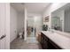 Clean bathroom features an updated shower, modern vanity, and neutral decor at 509 Tulip Tree Dr, Lapel, IN 46051