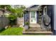 Cozy backyard entrance and door leading to the patio and grill at 5241 Guilford Ave, Indianapolis, IN 46220