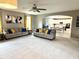 Spacious living room with neutral-colored walls, plush carpeting, and stylish decor at 6309 Harvey Dr, Plainfield, IN 46168