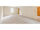 Empty bedroom with neutral carpet and minimal furnishings at 6530 Kingswood Dr, Indianapolis, IN 46256