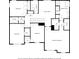 Floor plan for the second floor showing bedrooms, bathrooms, and laundry rooms layout at 8704 New Heritage Dr, Indianapolis, IN 46239