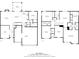 Detailed floor plan showcasing the layout of the home's rooms on the first and second floor at 8704 New Heritage Dr, Indianapolis, IN 46239
