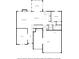 Floor plan featuring a first-floor layout including an office, kitchen, garage, and dining area at 8704 New Heritage Dr, Indianapolis, IN 46239