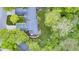 Bird's eye view of several homes with manicured lawns and beautiful green trees at 9324 W Point Pl, Indianapolis, IN 46268