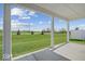 Enjoy scenic views from the home's covered patio; perfect for entertaining and relaxation at 11469 Lottie Cir, Noblesville, IN 46060