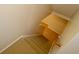 Carpeted staircase leading to the basement at 11850 Stepping Stone Dr, Fishers, IN 46037