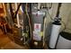 Utility room with water heater, furnace, and water softener at 11850 Stepping Stone Dr, Fishers, IN 46037