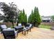 Enjoy outdoor living on this wooden deck with stylish furniture, perfect for entertaining and relaxation at 14030 Avalon East Dr, Fishers, IN 46037