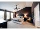 Large main bedroom with a ceiling fan, hardwood floors, large windows, and a spacious layout at 14030 Avalon East Dr, Fishers, IN 46037