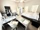 Spacious bedroom featuring a work area, a bed, and neutral colored walls at 14035 Stone Key Way, Fishers, IN 46040