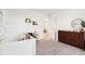 This Bedroom features a crib, changing table, and ample space for play at 1452 Bigleaf Dr, Sheridan, IN 46069