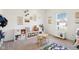 Bright playroom with a large window, ample storage, and playful decor at 1452 Bigleaf Dr, Sheridan, IN 46069