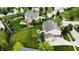 Overhead view of backyard featuring a patio, playset, and lush lawn at 1476 Anon Ct, Greenwood, IN 46143