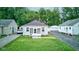 Charming bungalow-style home with fresh exterior paint and lush front yard at 1517 Wallace Ave, Indianapolis, IN 46201