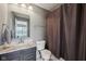 Full bathroom with shower and granite vanity at 15369 Mystic Rock Dr, Carmel, IN 46033