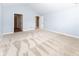 Spacious bedroom with vaulted ceiling, neutral walls, and carpet at 16628 Brownstone Ct, Westfield, IN 46074