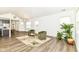 Bright living room with wood floors, stylish seating, and modern design at 1829 James Pierce Dr, Shelbyville, IN 46176
