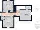 Floor plan featuring three Bedrooms and a Hallway at 225 S Carthage Rd, Charlottesville, IN 46117