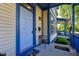Charming front porch featuring a classic exterior door, seating, and a cozy welcome mat at 2260 Central Ave, Indianapolis, IN 46205