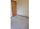 Bedroom features carpeted floors and a standard door at 3412 Loral Dr, Anderson, IN 46013