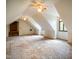 Spacious attic featuring three ceiling fans, windows, dormers, and potential for customization at 3660 S Conservation Club Rd, Morgantown, IN 46160