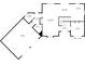 Detailed floor plan of the main level highlights living spaces and attached garage at 3660 S Conservation Club Rd, Morgantown, IN 46160