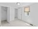 Bedroom featuring neutral carpet, closet and view to a bathroom at 4721 E Morris St, Indianapolis, IN 46203