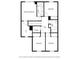 Second floor plan showing bedrooms, bathrooms, utility room and walk-in closet at 558 Plowman Dr, Shelbyville, IN 46176