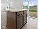 Kitchen island features drawers, storage, and a marble countertop, perfect for food prep at 558 Plowman Dr, Shelbyville, IN 46176