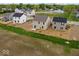 Rear exterior view of new homes showing back yards and doors, offering a glimpse into outdoor living and design at 564 Plowman Dr, Shelbyville, IN 46176