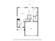 Layout showcasing the first floor of the home, including the living room, kitchen, and garage at 576 Plowman Dr, Shelbyville, IN 46176