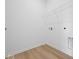Conveniently located laundry room with hookups and shelving at 576 Plowman Dr, Shelbyville, IN 46176