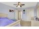 A comfortable bedroom with closet and ceiling fan at 6624 Lakestone Ct, Indianapolis, IN 46237