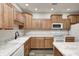 Well-equipped kitchen with stainless steel appliances, an island, and ample storage at 6816 Park Square Dr # C, Avon, IN 46123