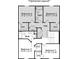 Optional second floor layout with five bedrooms, and two bathrooms at 700 North W, McCordsville, IN 46055
