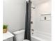 Bathroom with shower and tub combination, with a built in niche for storage at 7118 Mikesell Dr, Indianapolis, IN 46260
