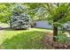 Beautiful yard with mature trees and green grass, offering a serene outdoor space at 767 Fletcher Ave, Indianapolis, IN 46203