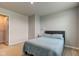 Neutral bedroom with a doorway leading to the walk-in closet at 900 Sunchaser Rd, Lebanon, IN 46052