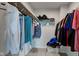 Walk-in closet features wire shelving for ample storage space at 900 Sunchaser Rd, Lebanon, IN 46052