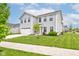 Charming two-story home with a well-maintained lawn and attached two car garage at 900 Sunchaser Rd, Lebanon, IN 46052