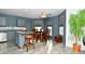 Stylish eat-in kitchen featuring stainless appliances and a cozy breakfast nook perfect for casual dining at 9955 Orange Blossom Trl, Fishers, IN 46038