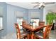Charming eat-in kitchen with natural light offers a welcoming space for meals and gatherings at 9955 Orange Blossom Trl, Fishers, IN 46038