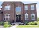 Close up on the front entrance with flower decorated wreath at 10267 Ranford Blvd, Fishers, IN 46040