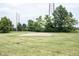 Community sand volleyball court surrounded by a lush green lawn and mature trees, creating a recreational space at 10267 Ranford Blvd, Fishers, IN 46040